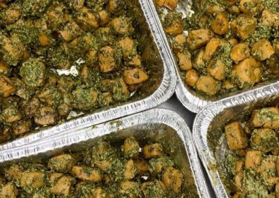 Sweet Potato Gnocchi with Kale and Walnut Basil Pesto