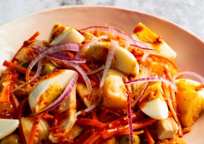 Fresh Tuna Salad with Harissa Vinaigrette