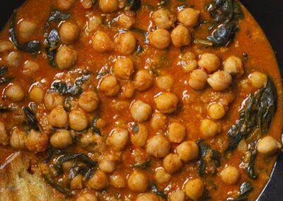 Garbanzos con Espinacas (Moorish-Style Chickpea and Spinach Stew)