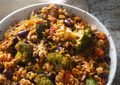 Red Kidney Beans and Rice Curry