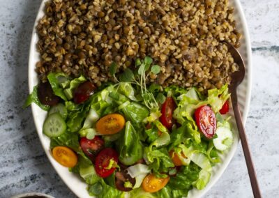 Red Lentils and Bulgur (Mjadra Hamra)