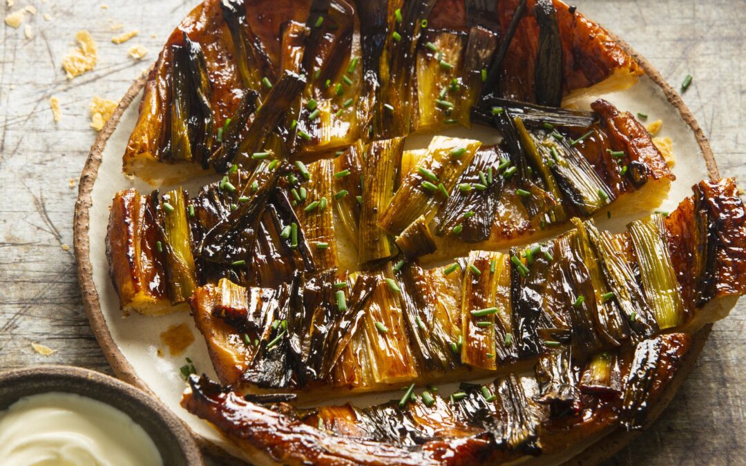 Scallion Tart Tatin