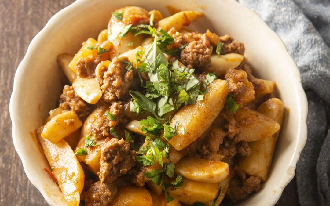 Spicy Olluco with Beef