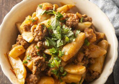 Spicy Olluco with Beef