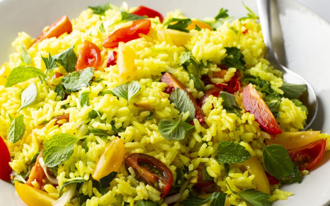 Nasi Ulam (Vegan Rice Salad with Homegrown Herbs)