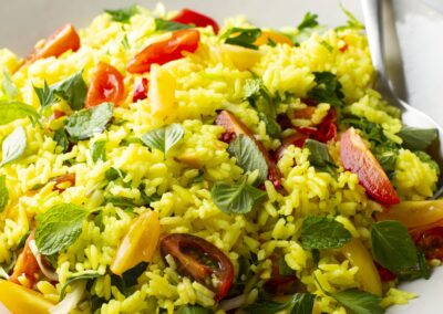 Nasi Ulam (Vegan Rice Salad with Homegrown Herbs)