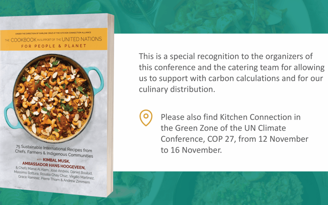 Launch of the Cookbook in Support of the United Nations: For People and Planet at the UN Climate Conference, COP 27